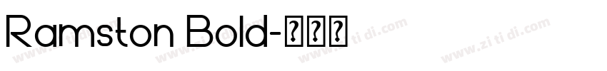 Ramston Bold字体转换